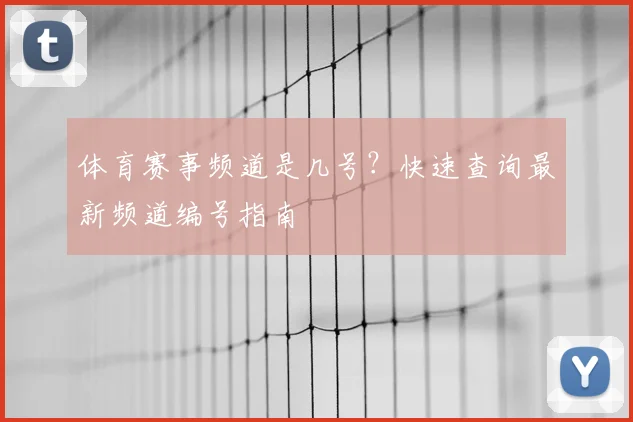 体育赛事频道是几号？快速查询最新频道编号指南